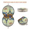 Vnurnrn Abstract Paris European City Makeup Mirror for Handbags, Foldable Compact Travel Mirror view 3