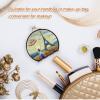 Vnurnrn Abstract Paris European City Makeup Mirror for Handbags, Foldable Compact Travel Mirror view 4