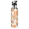 Corgi Dog Water Bottle with Straw Lid, Leakproof Insulated Stainless Steel Thermos Bottle for Boys and Girls, Gym and Sports, 600 ml view 1
