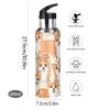 Corgi Dog Water Bottle with Straw Lid, Leakproof Insulated Stainless Steel Thermos Bottle for Boys and Girls, Gym and Sports, 600 ml view 3
