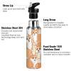 Corgi Dog Water Bottle with Straw Lid, Leakproof Insulated Stainless Steel Thermos Bottle for Boys and Girls, Gym and Sports, 600 ml view 4