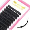 Ellipse Flat Lash Extensions, Matte Black, 0.15 mm, C Curl, 8–15 mm Mix view 1