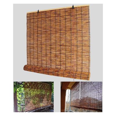 BcofoA Bamboo Roller Blinds, Natural Reed Curtain