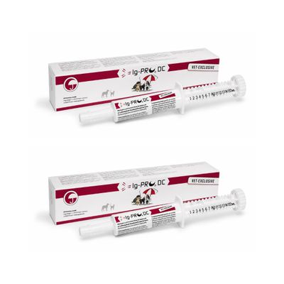 Selectavet Ig-PRO DC | Twin Pack | 2 x 15 mL | Dietary Supplementary Feed for Dogs and Cats | With Essential Vitamins