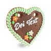 Bavariashop Oktoberfest Gingerbread Heart with Custom Text, Size S, Green view 1