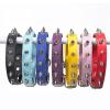 HALFSUMO Adjustable Black PU Leather Dog Collar, M view 2
