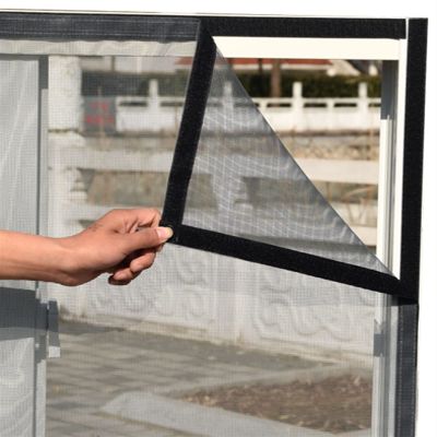 GZGLZDQ DIY Self-Adhesive Insect Screen for Windows, Cut-to-Size Mosquito and Cat Net