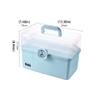 First Aid Kit Plastic Medical Storage Box, Blue, Size S-M view 2