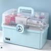 First Aid Kit Plastic Medical Storage Box, Blue, Size S-M view 3