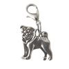 Ulrike Schmitt Pug Dog Charm Pendant with Carabiner Hook view 1