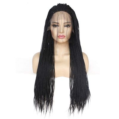 YTOOZ 22-Inch Synthetic Lace Front Wig, Natural Black, Glue-Free