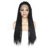 YTOOZ 22-Inch Synthetic Lace Front Wig, Natural Black, Glue-Free view 1
