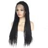 YTOOZ 22-Inch Synthetic Lace Front Wig, Natural Black, Glue-Free view 4