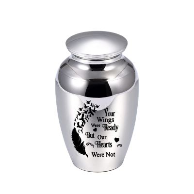 LZHLMCL 70 mm Silver Human Cremation Urn Keepsake Box