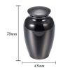 LZHLMCL 70 mm Silver Human Cremation Urn Keepsake Box view 2