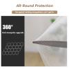 TRGCJGH Grey Princess Round Hoop Mosquito Net Canopy for Single to King-Size Beds, 110 in view 2