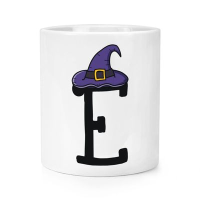 Letter E Witch Wizard Hat Makeup Brush and Pencil Holder