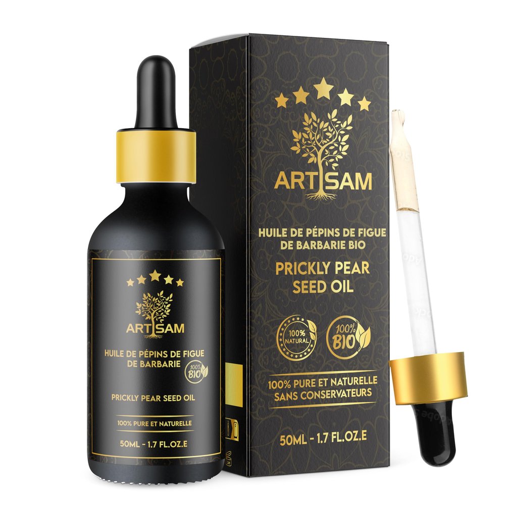Organic Prickly Pear Seed Oil, Cold-Pressed Facial, Hair & Nail Oil