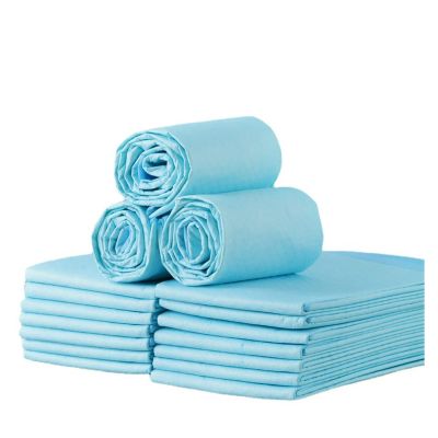 ZZSRJ Disposable Dog Training Pads, Water-Absorbent Pet Pads for Dogs and Cats, Blue, 50-Pack, 60 x 45 cm