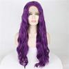 YTOOZ Synthetic Lace Front Wig, Loose Waves, Middle Part, 150% Density, Heat-Resistant Purple Synthetic Hair, 26 Inches view 1