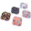 Reusable Washable Cloth Menstrual Pads, 5-Pack, Bamboo Charcoal, 16.5 x 16.5 cm (#2) view 2