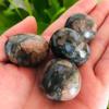WGPHDW Crystal Healing Meditation Decor, 20–30 g Mini Natural Glaucophane Quartz Stones, 4 Pieces view 1