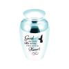 LZHLMCL Pet Cremation Keepsake Urn Pendant, Light Blue, 70 x 45 mm view 1