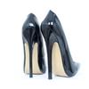APOTIKENBST 18 cm Pointed-Toe Thin-Heel High Heels, Black, Size 45 view 4