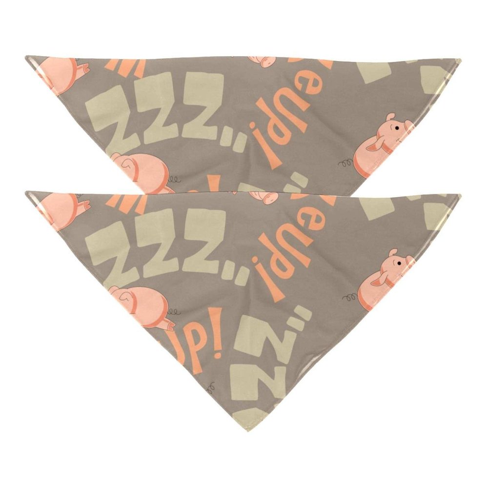 Dog Bandana with Wake-Up Function, Pig Design, for Girls and Boys