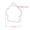 Glitter Paw Custom Pet ID Tag, Gold Personalized Engraved Name Tag for Small to Medium Dogs and Cats, Purple, 2.5 cm Wide view 4