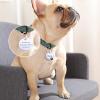 Personalized Blue Pet ID Tag, 25 mm, Custom Engraved Metal Collar Pendant view 2
