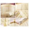 LCYDMJ Four-Poster Luxury Bed Canopy, Densely Meshed Mosquito Net with Mounting Hardware (Yellow, 200 x 220 x 200 cm) view 2