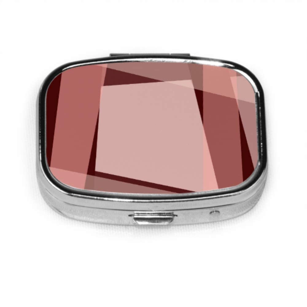 Rhombus Geometric Pattern Pill Case for Pocket or Purse