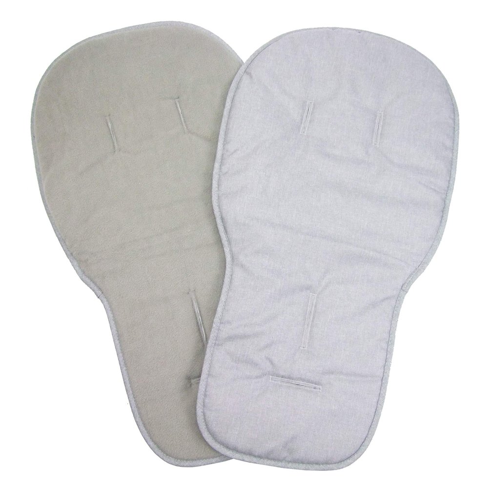 BAMBINIWELT Reversible Stroller Seat Liner Compatible with BUGABOO Cameleon, Speckled Light Gray