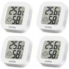 Vaikby Mini Digital Thermometer Hygrometer - 4 Pack view 1