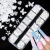 DUPU White Nail Art Sequin Mix for DIY Manicure Design view 2