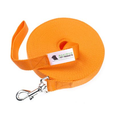 Maximum Pet Products Dog Training Leash, 1.5 m, Orange