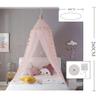 MISSMAO Mosquito Net Canopy for Baby Bed, Princess Tent with Star Garland, Purple view 4