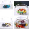 FURUIWUFENG Desktop Transparent Glass Aquarium with Base, Small Fish/Turtle Tank Kit view 3