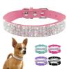 PUYYDS Crystal Glitter Rhinestone Dog Collar with Zinc Alloy Buckle view 4