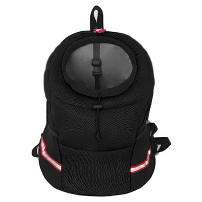 YCDZSW Front Pet Carrier Backpack with Breathable Head-Out Design, Black, L (3–4.5 kg)