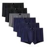 XKUN Men's Boxer Shorts, 6-Pack, Breathable Solid Cotton, Plus Sizes L–6XL view 1