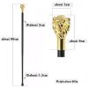 Vintage-Style Walking Cane with Lion Head Design, 90 cm view 2