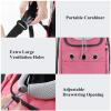 YCDZSW Cat and Dog Front-Carry Pet Backpack with Breathable Head-Out Design for Outdoor Travel, Cycling, and Hiking (Pink, 37 x 24 x 42 cm) view 2