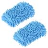 sourcing map 2-Piece Chenille Microfiber Cleaning Mitts, Light Blue view 1
