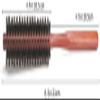 Ailovone Small Round Hair Brushes, 2-Pack, Boar Bristle and Nylon, with Wooden Handles view 3