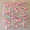 Kawaii Curtain for Girls' Bedroom, Pink Star view 1