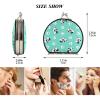 Vnurnrn Cyan Blue Panda Makeup Compact Mirror for Handbags, Foldable Travel Pocket Mirror view 2