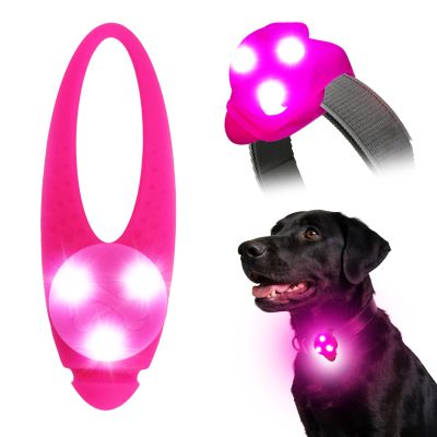 LaRoo Safety LED Flashlight for Dogs and Cats (Pink)