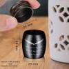 MeMeDIY Stainless Steel Mini Urn for Dogs, Cats & Humans, Personalized Engraved Waterproof Memorial Urn, Birthstone (Black, Color Photo, Custom Styles) view 2